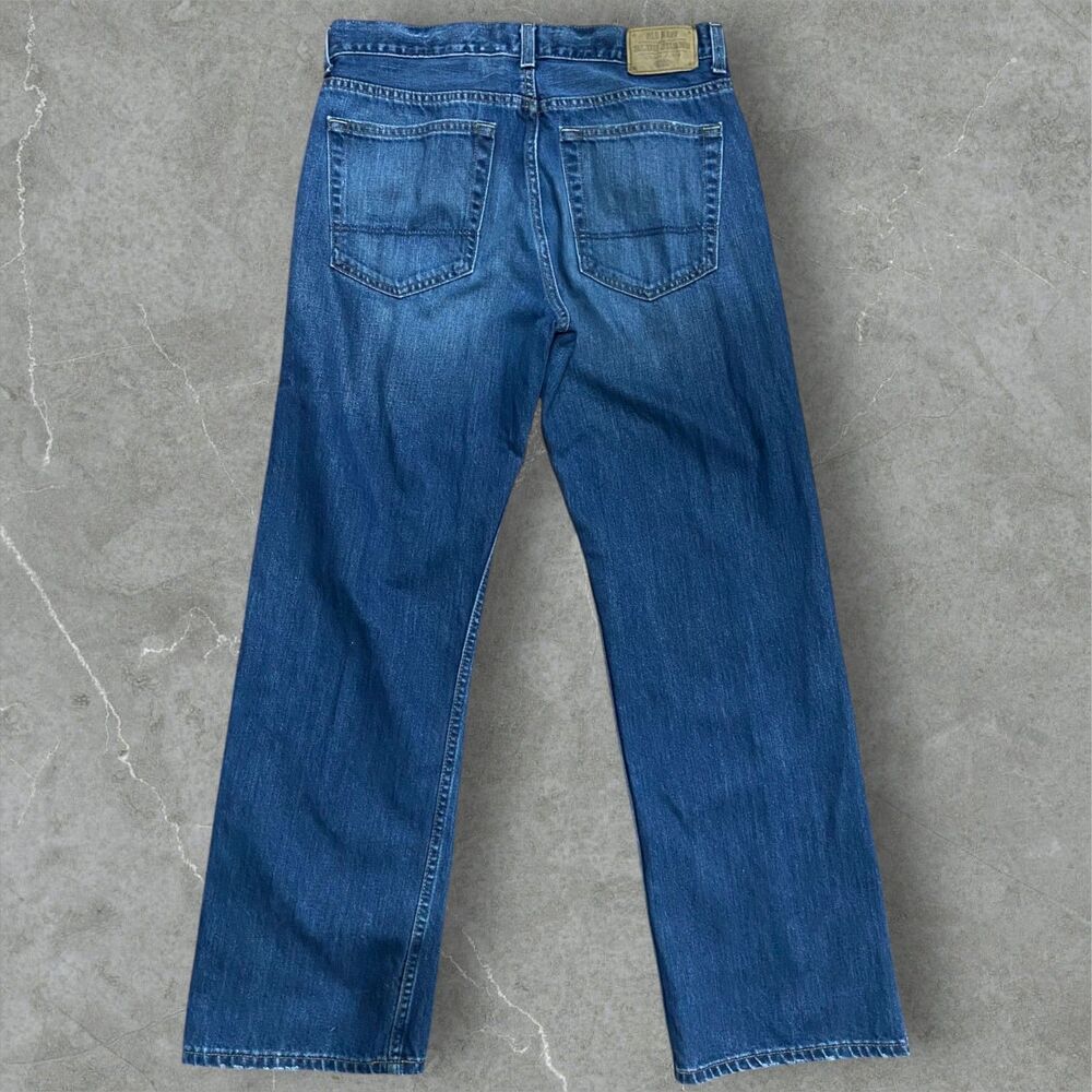 Old Navy Vintage Y2K Boot Cut Baggy Grunge Denim Blue Jeans Men's Size 32 x 32